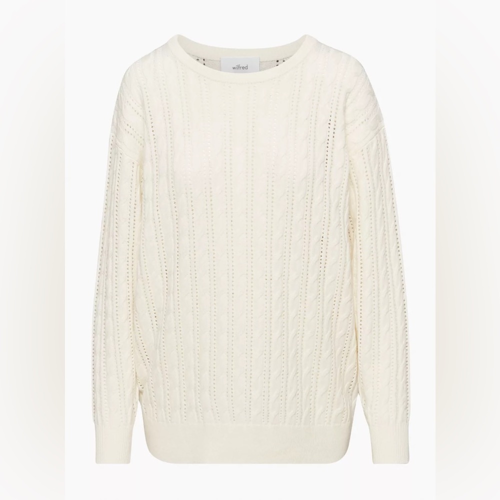 Aritzia Wilfred Library Sweater XS light birch